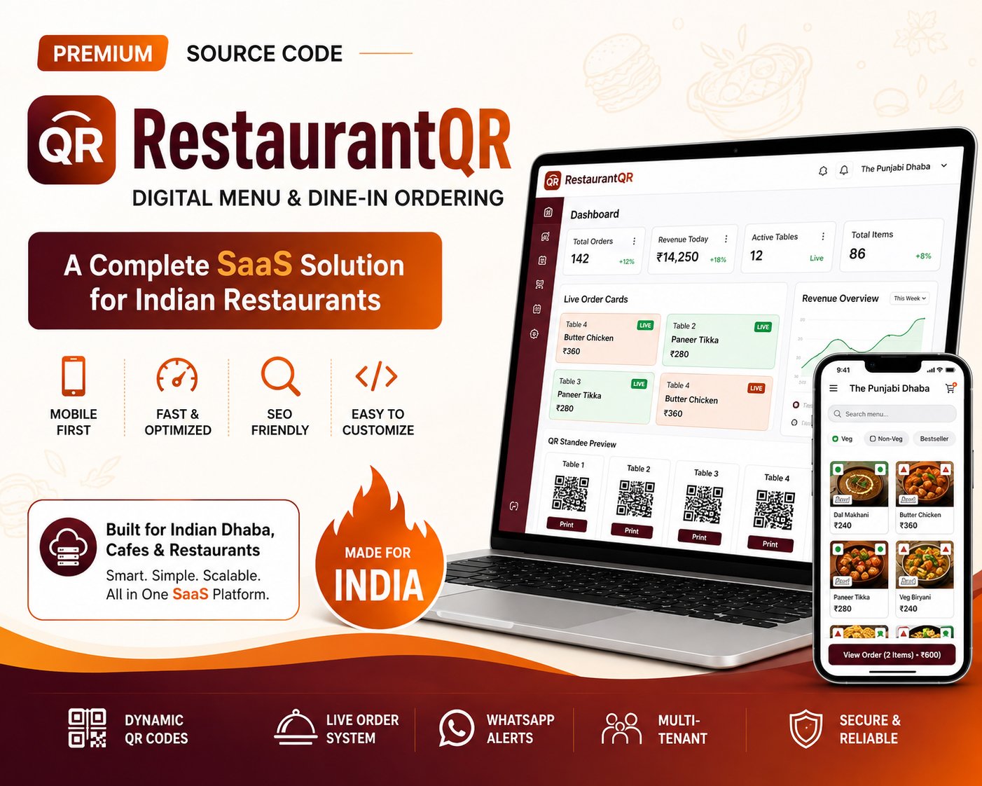 Restaurant QR Menu SAAS